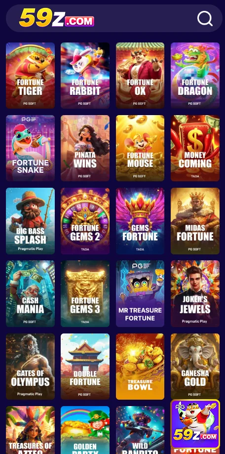 Jogos de slots emocionantes disponíveis no 59z