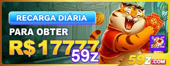 Interface da 59z destacando bônus diários e símbolos de jogo.