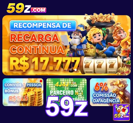 Imagem promocional de jogos e recompensas da 59z.